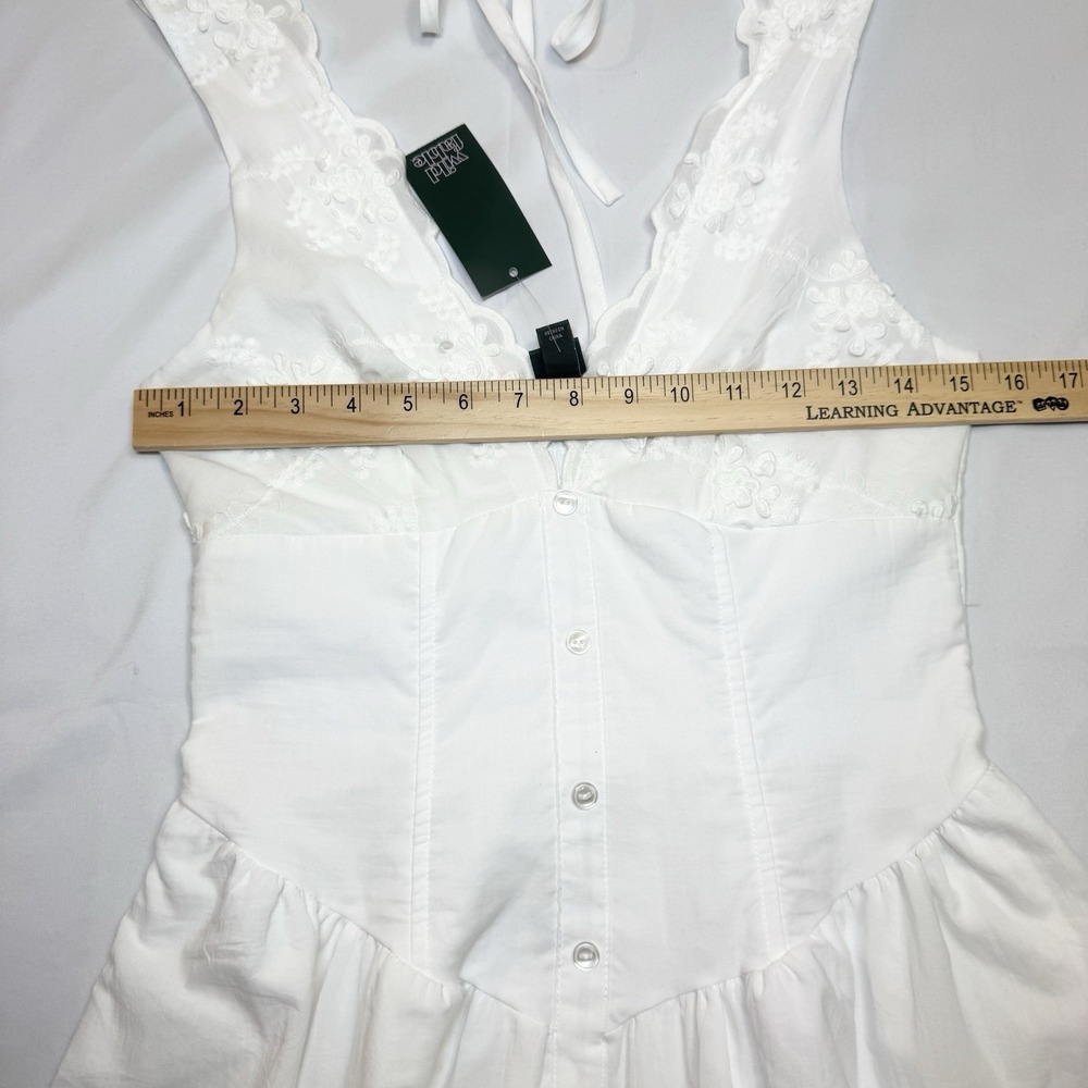 Wild Fable White Cotton Embroidered Corset Long Dress S TikTok Romantic Feminine - Picture 14 of 15